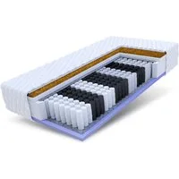 Taschenfederkernmatratze VOYAGER Matratze 90x200, 140x200, 160x200, 180x200 cm & weitere Größen, FDM, 24 cm hoch, (mit Kaltschaum und Kokos, Allergiker geeignet), Wendematratze mit zwei unterschiedlich festen Liegeseiten