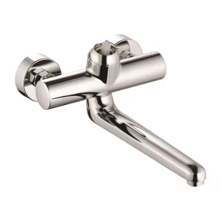 KLUDI PROVITA Wandarmatur-Einhandmischer DN 15 ohne Hebel, Ausladung 317 mm chrom 335360500