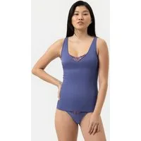 Mey Trägertop Mey Top Serie Pretty Sense Uni Unterhemd (1-tlg) Florale Spitze, Elastisch, Ohne Seitennähte, Hautfreundlich
