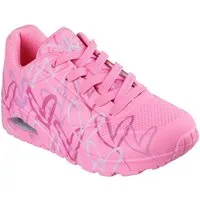 Skechers UNO-SPREAD THE LOVE Wedgesneaker Freizeitschuh, Halbschuh, Schnürschuh mit coolem Graffiti-Print