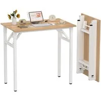 JEOBEST Klapptisch Keine Montage Erforderlich Schreibtisch Klappschreibtisch 80 x 50 cm, (1-St., 1 Schreibtisch), Klappbar, Schmal, Platzsparend
