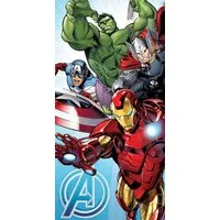 MARVEL Badetuch Avengers Duschtuch weiches Badetuch Größe: 70 x 140 cm 100% Baumwolle, (1-St)