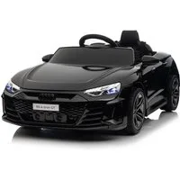 LALAHO Elektro-Kinderauto Elektro-Kinderauto,Kinderfahrzeug,Fernbedienung,Musik,Licht, verstellbarem Sicherheitsgurt und Audi RS e-tron GT Design