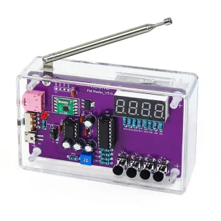 HU-017B DIY FM Radio Kit 87-108MHz LED Display Multifunction Adjustable Volume USB Power Portable Electronics Radio Asse