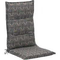 GO-DE Polsterauflage SANDY, B 50 x L 120 cm, Grau, Baumwolle, Polyester, (1 St), für Hochlehner-Stühle