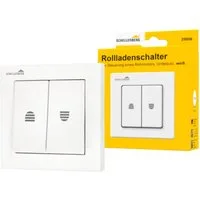 SCHELLENBERG Schalter für Jalousien mit Rastfunktion zur Unterputzmontage, Rollladenschalter für elektrischen Rollladen und Markisen