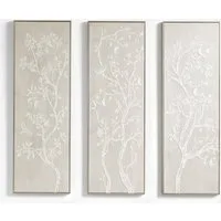 Next Wanddekoobjekt Wandkunst mit Baummotiv mit Rahmen, 3er-Set