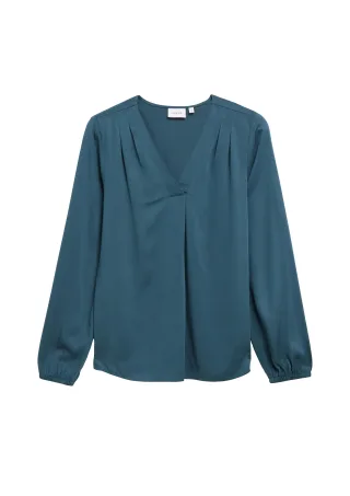comma - Bluse petrol - Gr. - 36