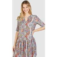 NAVIGAZIONE Shirtkleid (1-tlg) mit Allover Print