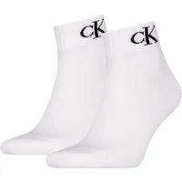 Calvin Klein Jeans Kurzsocken CKJ MEN QUARTER 2P MONOGRAM (2 Paar) mit dezenter Logostickerei, komfortable Frotteesohle
