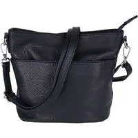 MIRROSI Umhängetasche Damen, Crossbody Bag, Echtleder Made in Italy (1 Tasche 2 Gurte oder Basic Version 1 Tasche 1 Gurt), 24x18x12cm (BXHXT)