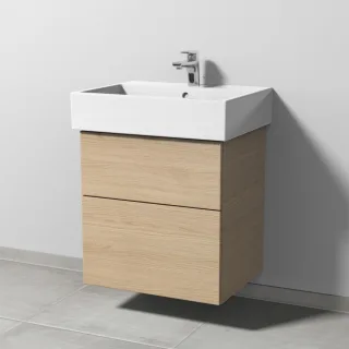 Sanipa 3way Waschtischunterbau zu Duravit Vero Air Waschtisch mit 2 Auszügen, Eiche-Nordic SM43348