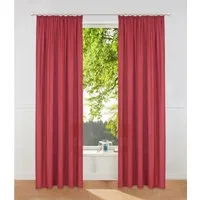 OTTO home Vorhang Raja, Gardinen mit Kräuselband, Vorhänge Wohnzimmer (2 St), Kräuselband, blickdicht, Polyester, 2er-Set, Bestseller, einfarbig, modern, pflegeleicht, Mikrofaser