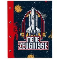 itenga Organisationsmappe itenga Zeugnismappe A4 mit Schraubverschluss Motiv Weltraum