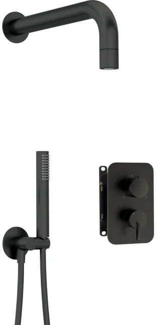 Neuesbad Serie 600 Unterputz Dusch-Set, Oberfläche: schwarz matt NB1BXYZNQSM1