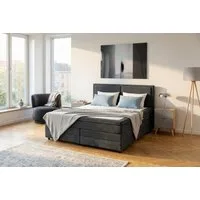 OTTO home Boxspringbett FYNNA in den Breiten 140 & 180cm erhältlich, inkl. Bettkasten, inkl. Topper, erhältlich in verschiedenen Farben
