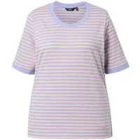 Ulla Popken T-Shirt T-Shirt Ringel Classic Rundhals Halbarm
