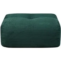 Leawin Sofa Sofas Wohnzimmer Hocker aus Cord weich gepolstert modern, Bequemer Fußhocker mit Schaumstofffüllung ohne Montage