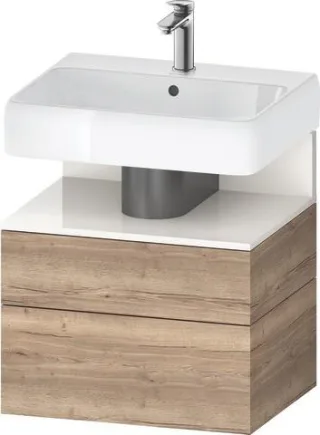 Duravit Qatego Waschtischunterbau wandhängend Eiche Marmoriert Matt 590x470x590 mm - QA4393022550000 QA4393022550000
