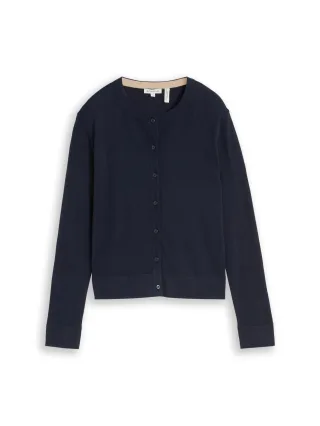 Tom Tailor - Cardigan mit Seidenanteil sky captain blue - Gr. - L