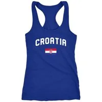 MoonWorks Tanktop Damen Tanktop Kroatien Croatia Hrvatska WM Fußball Weltmeisterschaft 2018 World Cup Fan-Shirt Moonworks®