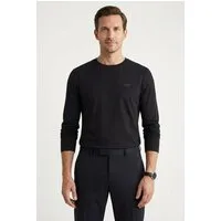 Joop Jeans Langarmshirt JJJ-33Alphis-L mit Logostickerei