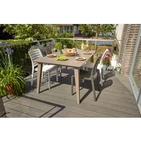 Allibert Gartentisch Allibert Lima für 4 - 6 Personen – wetterfest, UV-beständig