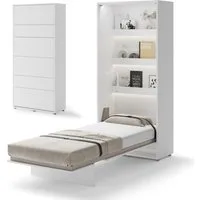 Compleo Schrankbett Vertical Wandklappbett Lenart Bed Concept, Ideal für kleine Räume