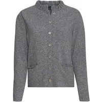 Luis Steindl Strickjacke Strickjacke mit Rüschenkragen