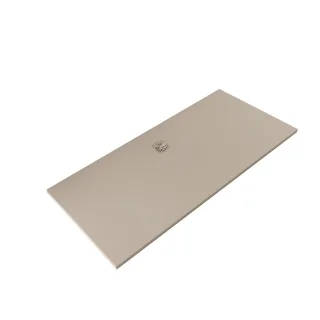 KLUDI-TERRA Duschwanne 80 x 180 H3 cm Abflussabdeckung inklusive Matt Light Dove 08DW21O2