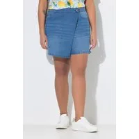 Angel of Style 5-Pocket-Jeans Jeans-Skort vorne halb wie ein Rock 5-Pocket