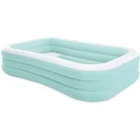 Intex Planschbecken Planschbecken Family Lounge Pool 264x165x56cm, Zwei integrierte gepolsterte Sitzflächen