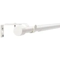 Deco-Raum Gardinenstange Flexa Stilgarnitur Set ausziehbar, Ø 19 mm, 1-läufig, ausziehbar, Wandmontage, verschraubt, Metall, perfekt für Dekoschals Gardinen