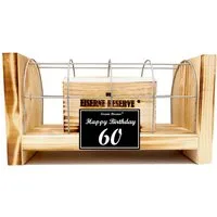 Eiserne Reserve® Geschenkbox Happy Birthday 60 - Eiserne Reserve Gitterbox - Geburtstag Geldgeschen