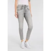 Herrlicher 5-Pocket-Jeans Shyra Cropped Denim Grey Light Stretch in Cropped-Länge