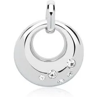 Unique Kettenanhänger Silberner Kreis mit Zirkonia SP0811