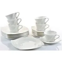 Retsch Arzberg Kaffeeservice Geschirr-Set, Service Emotion (18-tlg), 6 Personen, Porzellan, Spülmaschinenfest, 18 Teile, für 6 Personen
