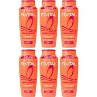 L'ORÉAL PARIS Haarshampoo L'Oréal Paris Elvital Dream Length Shampoo, Packung, 6-tlg., Repariert und stärkt das Haar, spendet Feuchtigkeit, bringt Glanz.