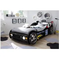 Bega Consult Autobett Autobett Energy Kinderbett Bett schwarz lackiert inkl. Beleuchtung