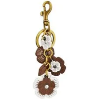 FOUORTUNATE-BEE Schlüsselanhänger Leder Blumen Schlüsselanhänger Blumen Taschenanhänger Damen (Handtaschen Anhänger Bag Retro Ästhetik für Damen Herren, Handtasche Geldbörse Auto Handy)