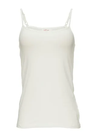 s.Oliver Red Label - Spaghettiträger-Top weiß - Gr. - 44