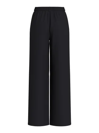 VILA - VISURASHIL RW WIDE PANTS/1 Schwarz - Gr. - 36