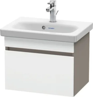 Duravit DuraStyle Waschtischunterbau wandhängend Weiß & Basalt Matt 500x368x398 mm - DS630301843 DS630301843