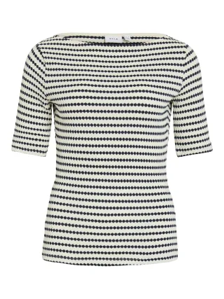 VILA - VILOPES BOAT NECK 2/4 TOP/TES Birch - Gr. - L