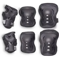 Apollo Protektoren-Set Schoner Set Kinder, Knie und Ellenbogenschützer Kinder, Protektoren (Ellenbogenschutz, Handgelenkschutz, Knieschutz), elastisch & verstellbar