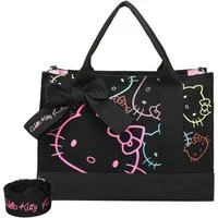 Fritzi aus Preußen Henkeltasche Tote Bag Canvas Limited Outline, mit Hello Kitty-Print