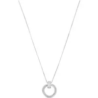 Amor Kette mit Anhänger Kreis, mit Zirkonia (synth)