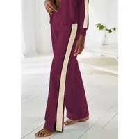s.Oliver Sweathose Loumngehose mit Kontraststreifen und Pipings, Loungewear