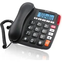 OLYMPIA OFFICE 4520 Seniorentelefon (große Tasten, helle LED-Anrufanzeige, Freisprechfunktion, SOS-Knopf)