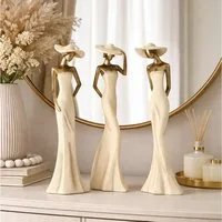 MF Skulptur Elegante Damenfiguren La Belle Époque Dekofigur Höhe 50cm (3 St)